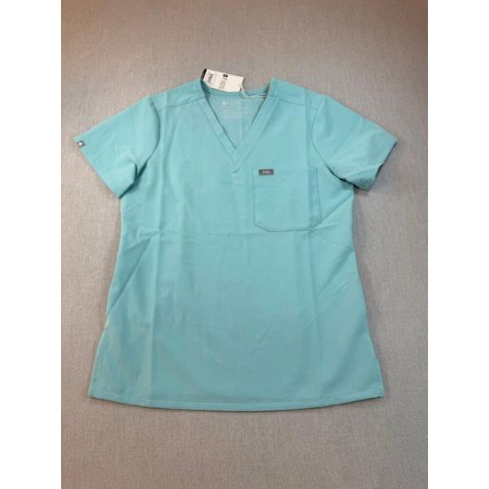 FIGS Catarina One Pocket Scrub Top Seaglass V-Neck XS *NWT*